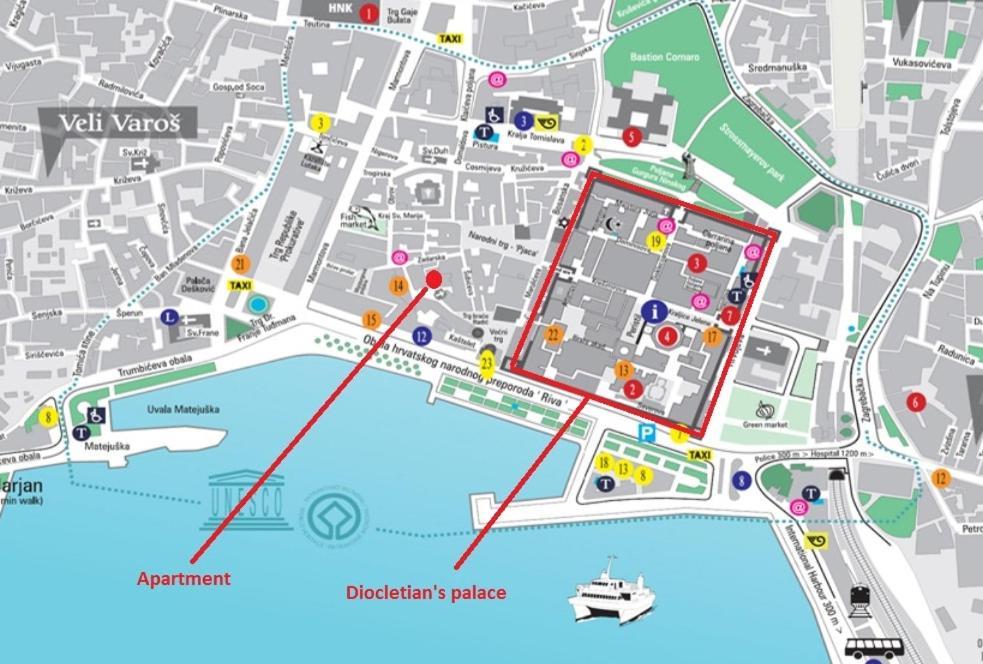 Apartment Ante - Diocletian'S Palace سبليت المظهر الخارجي الصورة